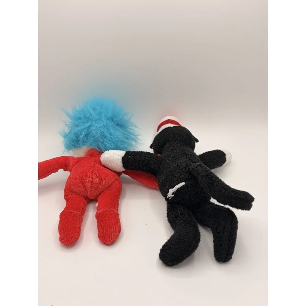 Kohl's Cares Dr. Seuss Cat in the Hat & Thing 1 Plush Dolls Small Black White R…